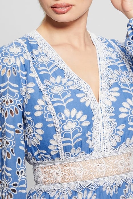 LS ISLA EMB DRESS CLEARLY BLUE MULTI 6