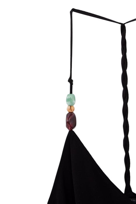 BLACK ECOVERO® STRAPPY TOP WITH XL BEADS BLACK 3