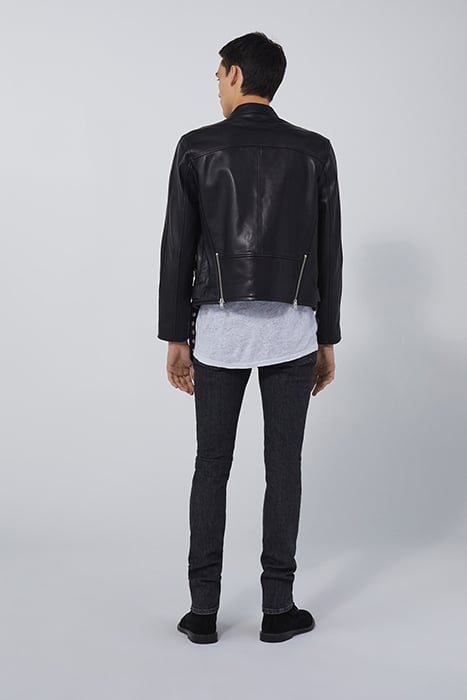 RIDE LEATHER & BIKER JACKET IN BLACK 2