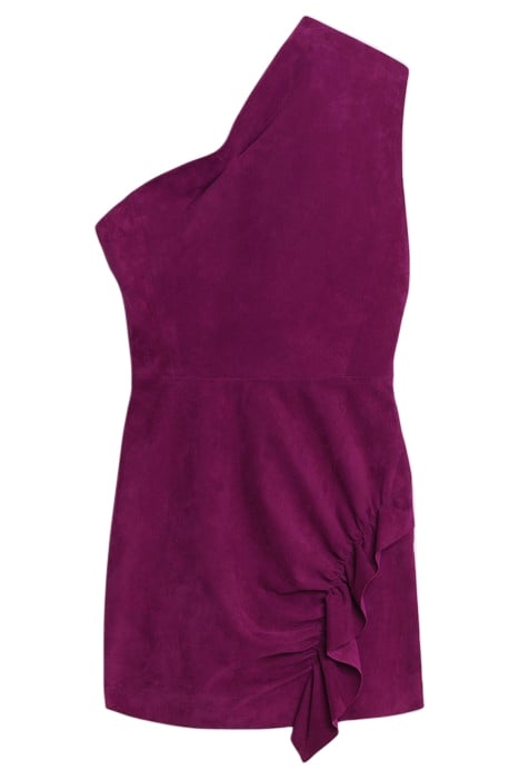 NAIROBI LEATHER DRESS IN PURPLE 4