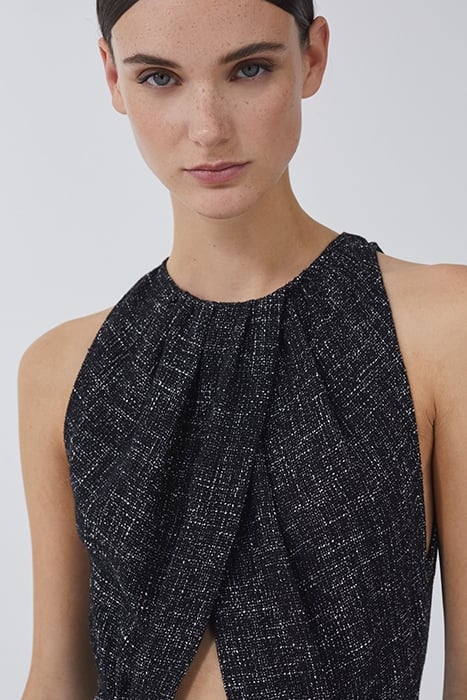 YASMINA DRESS IN BLACK/SILVER 4