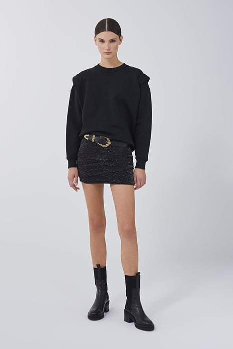 PASTEL MINI SKIRT IN BLACK 4