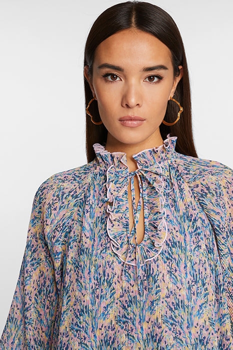 PRINTED PLISSEE DRESS ROSE QUARTZ 4