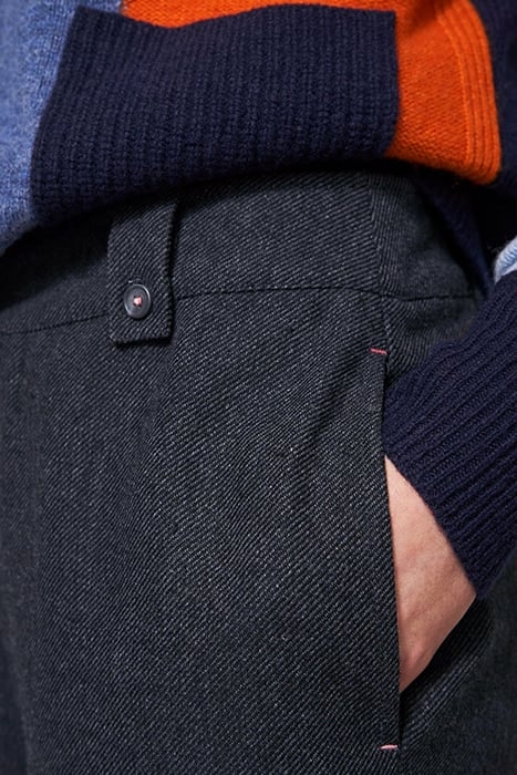 BELLE TWEEDY WIDE LEG TROUSER GREY 4