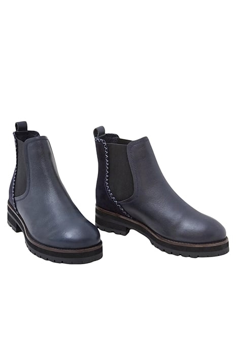 WIDE FIT LEATHER CHEEA BOOT DARK NAVY 2