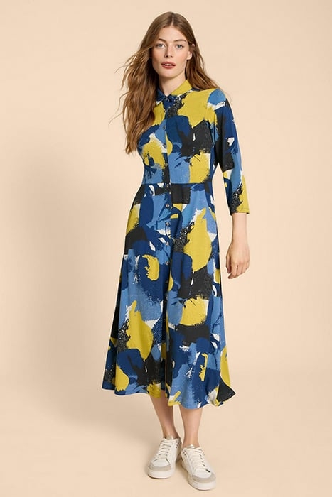 RUA JERSEY SHIRT DRE BLUE PRINTED 1