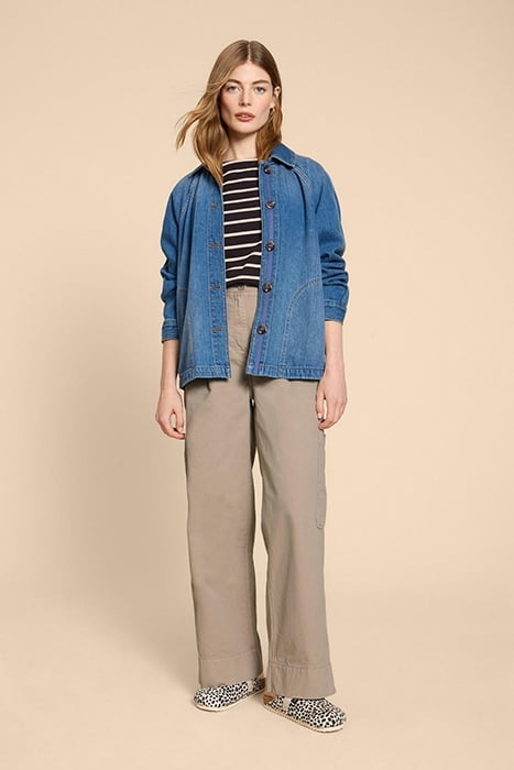 CARLIE WIDE LEG CARGO TROUSER LIGHT NATURAL 2