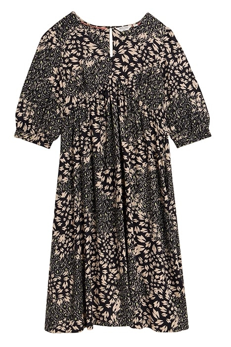 LUCY ECO VERO MINI DRESS BLACK PRINTED 2