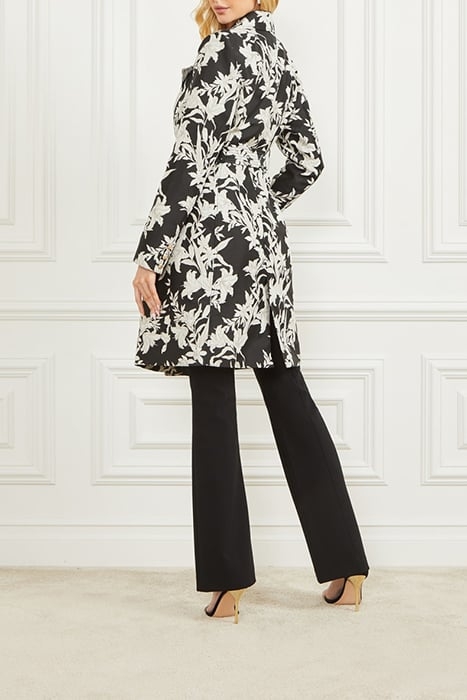 SUNBURST TRENCH BLACK PRINT 6