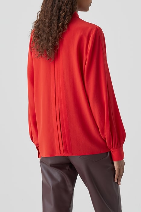 BOW-TIE BLOUSE SHIRTS & BLOUSES FIERY RED 2