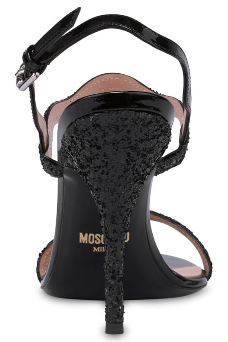 RIC RAC GLITTER HIGH SANDALS BLACK 3