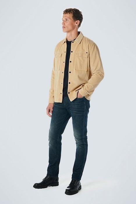 OVERSHIRT BUTTON CLOSURE CORDUROY STONE 3