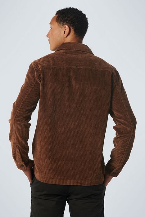 OVERSHIRT BUTTON CLOSURE CORDUROY BROWN 2