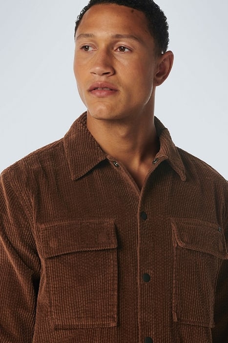 OVERSHIRT BUTTON CLOSURE CORDUROY BROWN 6