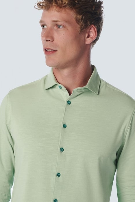 SHIRT JERSEY STRETCH SOLID LIGHT SEAGREEN 6