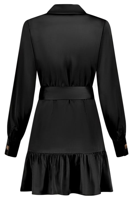 VIVIEN SATIN DRESS BLACK 3