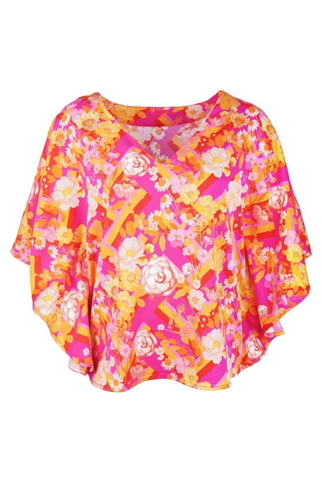 BLOUSE TORTOLI FLORAL ORANGE FUCHSIA ORANGE FUCHSIA 1
