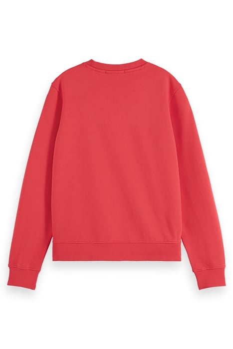 REGULAR FIT LEFT CHEST ARTWORK SWEATSHIRT FIERY ROSE 2