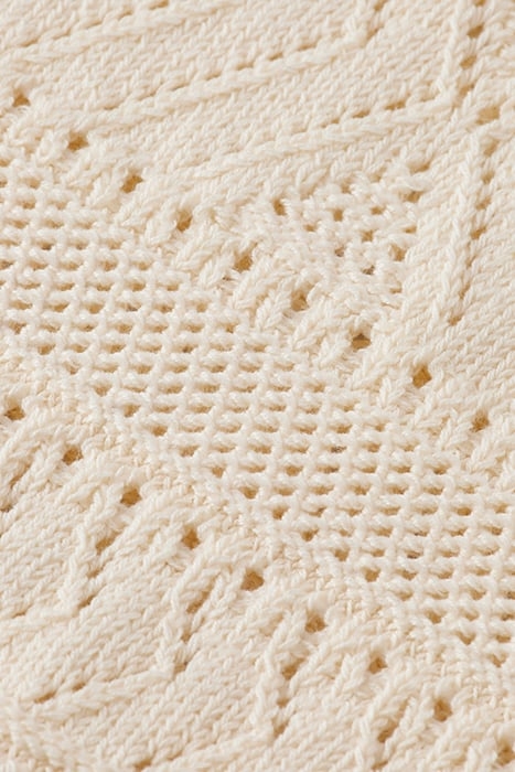 POINTELLE STITCH KNITTED TANK WITH FRINGING SOFT ICE 3