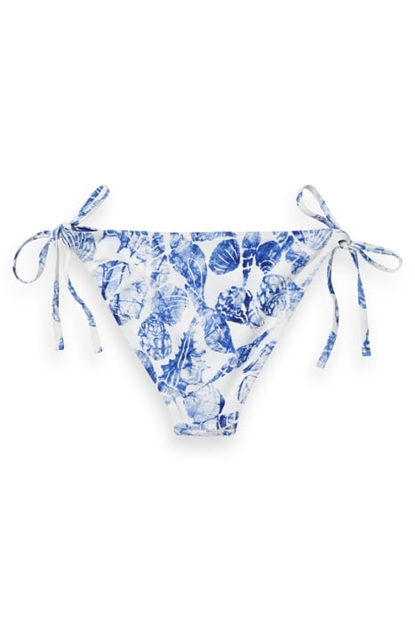 REVERSIBLE PRINTED BIKINI BOTTOM SHELL BATIK BLUE 2