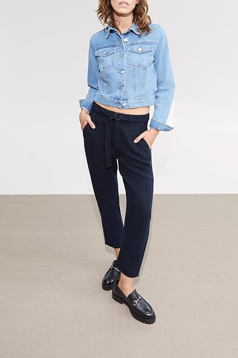 HIGH-WAISTED NAVY BLUE MOM JEANS FOR WOMEN 5