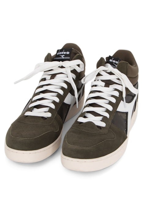 UNISEX KHAKI & CAMOUFLAGE LEATHER IKKS X DIADORA TRAINERS 3