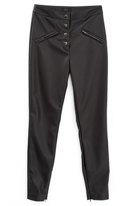 BLACK ROCK SKINNY TROUSERS, VISIBLE PRESS STUDS 4