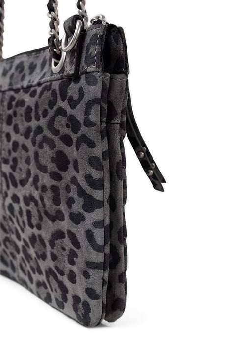 GREY LEOPARD 1440 REPORTER CLUTCH BAG 6