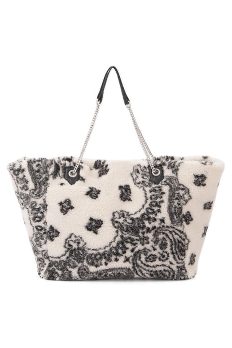 BANDANA MOTIF SHERPA OVERSIZE TOTE BAG 1