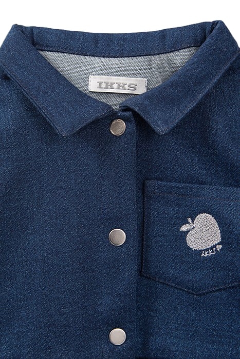 BABY GIRLS’ NAVY MIXED FABRIC TUTU DRESS 6