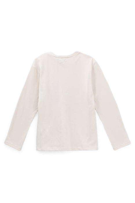 BOYS’ ECRU SNOWBOARDER-BEAR IMAGE T-SHIRT 2