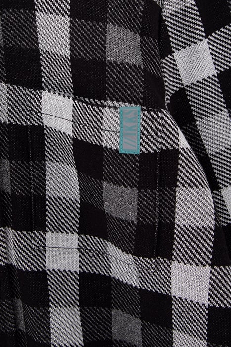 BOYS' BLACK CHECK SHIRT WITH DETACHABLE HOOD 6