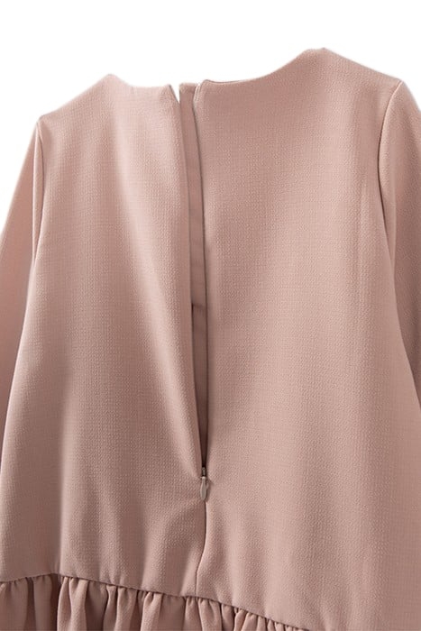 GIRLS’ ROSEWOOD CREPE SLOGAN DRESS 6