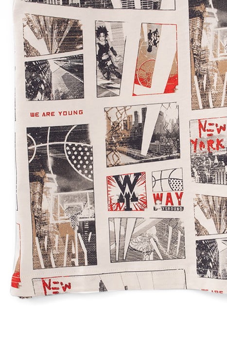 BOYS’ ECRU BASKETBALL AND NYC PHOTOS T-SHIRT 4