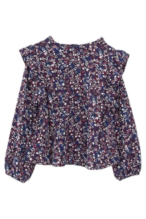 GIRLS’ NAVY STAR AND HEART PRINT T-SHIRT 2