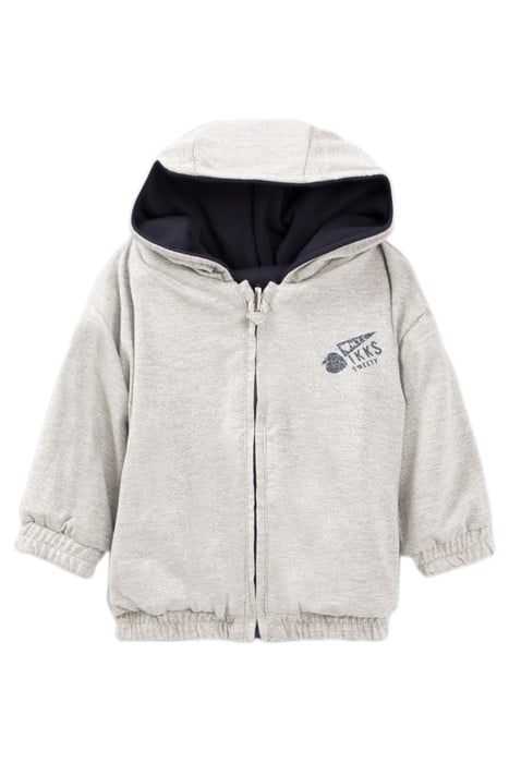 BABY GIRLS’ GREY LUREX/NAVY CARDIGAN 3