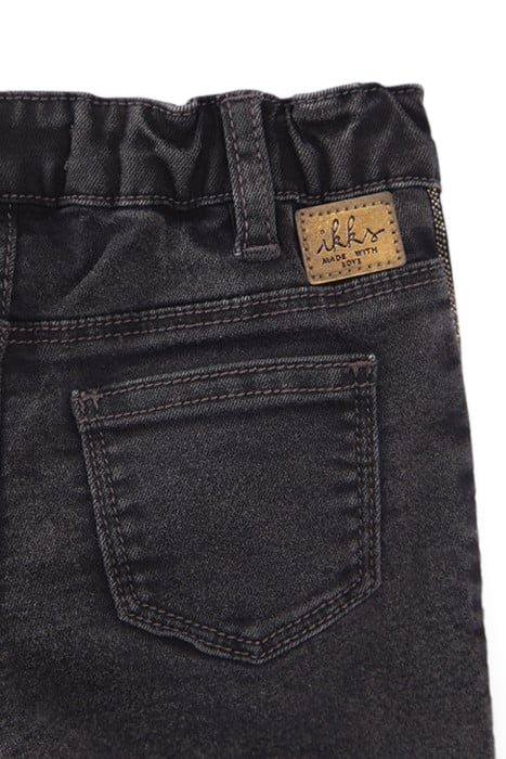 BABY GIRLS’ GREY JEANS WITH MICROBEADS DOWN SIDES 4