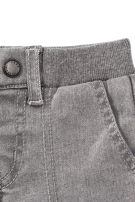 BABY BOYS’ GREY COMBAT JEANS WITH RIBBED WAISTBAND 4