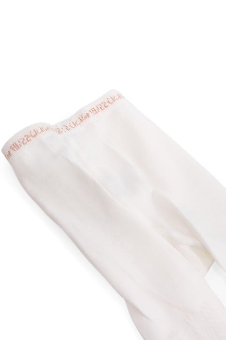 BABY GIRLS' POWDER PINK/WHITE TIGHTS 5