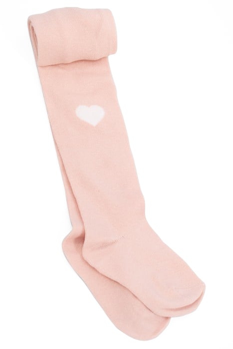 BABY GIRLS' POWDER PINK/WHITE TIGHTS 2