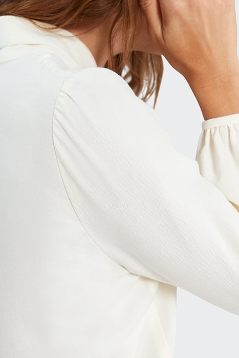 OFF-WHITE SHAWL COLLAR BLOUSE 6