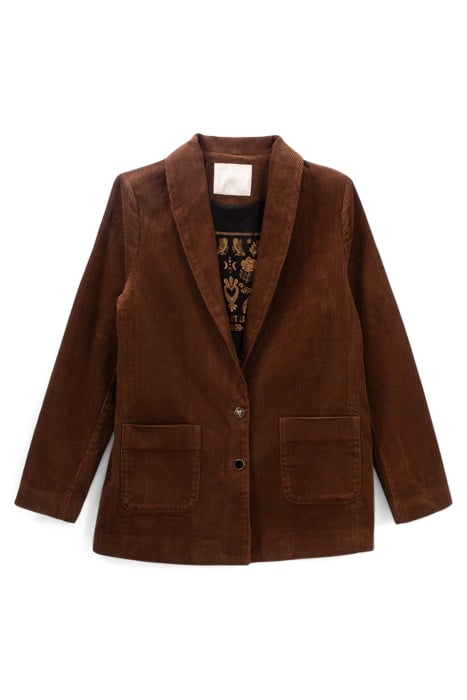 CHESTNUT CORDUROY SUIT JACKET 4