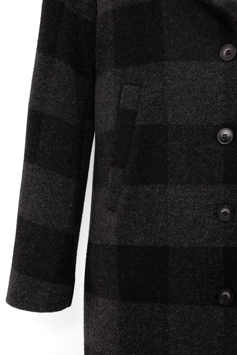 CHARCOAL CHECK LONG COAT 8