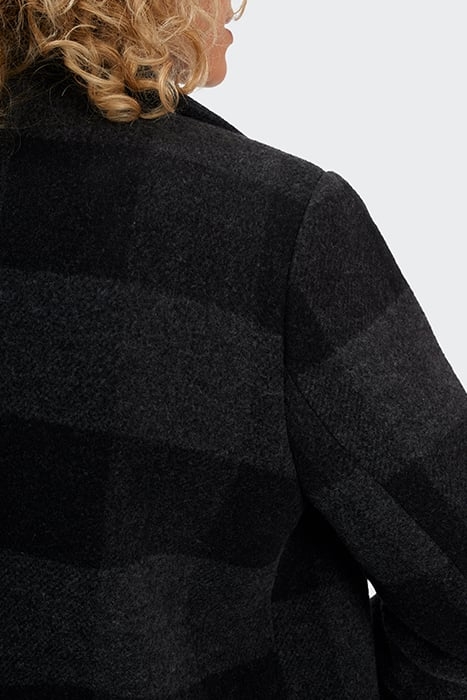 CHARCOAL CHECK LONG COAT 7