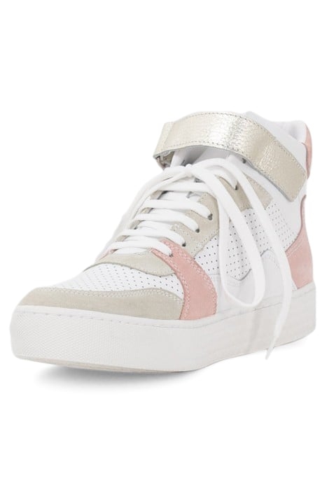 PINK, WHITE, BEIGE HIGH-TOP TRAINERS 3
