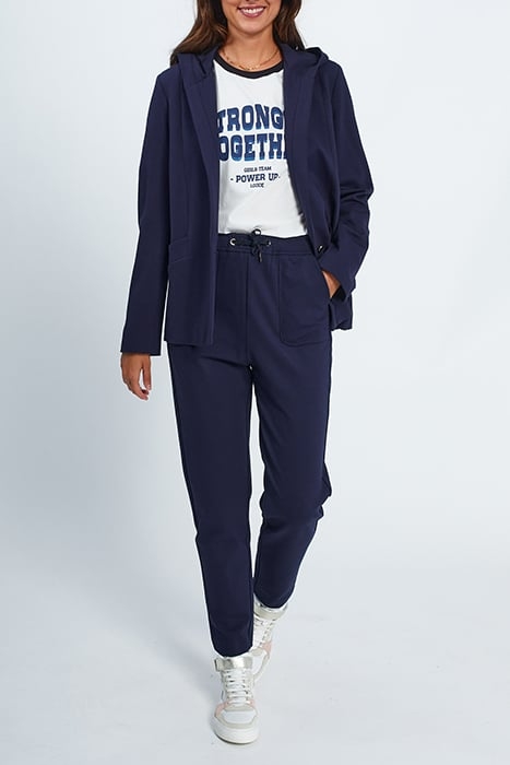 NAVY HOODED SUIT JACKET 2