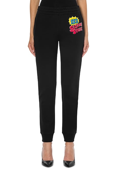 MOSCHINO MOSCHINO SESAME STREET© FLEECE JOGGERS BLACK 1