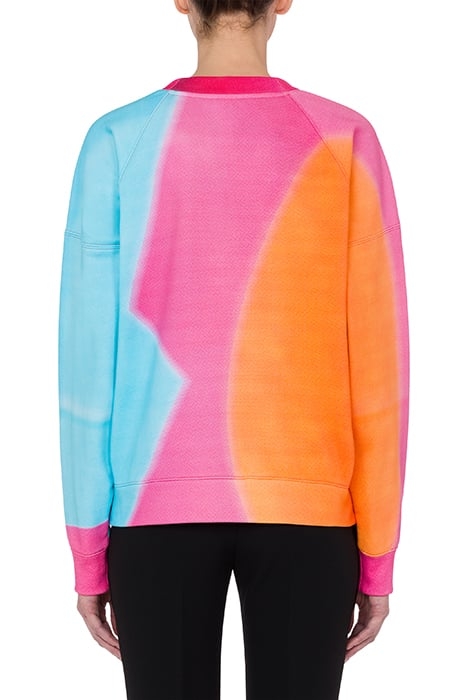 PROJECTION PRINT COTTON SWEATSHIRT MULTICOLOR 2