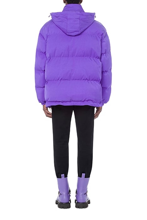 VINYL MOSCHINO COUTURE TECHNICAL NYLON DOWN JACKET PURPLE 2