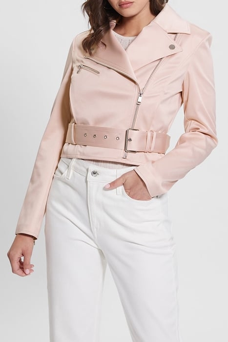 LUNA BELTED CROPPED DOLLY PINK 1